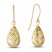 Teardrop Dangle Earrings 14K Yellow Gold