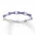Stackable Ring Purple Enamel Sterling Silver