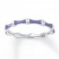 Stackable Ring Purple Enamel Sterling Silver