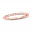 Diamond Wedding Band 1/15 ct tw Round-cut 14K Rose Gold