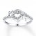 Mom Heart Ring 1/6 ct tw Diamonds Sterling Silver