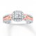 Diamond Engagement Ring 5/8 Carat tw 14K Two-Tone Gold