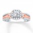 Diamond Engagement Ring 5/8 Carat tw 14K Two-Tone Gold