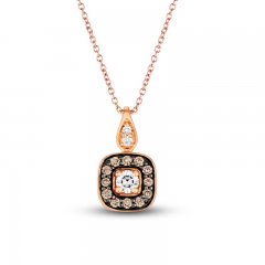 Le Vian Diamond Necklace 1/5 ct tw Diamonds 14K Strawberry Gold 18"