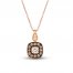 Le Vian Diamond Necklace 1/5 ct tw Diamonds 14K Strawberry Gold 18"