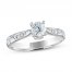 Diamond Engagement Ring 3/4 ct tw 14K White Gold