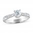 Diamond Engagement Ring 3/4 ct tw 14K White Gold