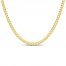 Men's Cuban Curb Chain Necklace 14K Yellow Gold 24" Length