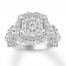 Diamond Engagement Ring 2 ct tw Round-cut 14K White Gold