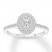 Diamond Engagement Ring 1/2 ct tw Round-cut 14K White Gold