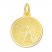 Girl Confirmation Charm 14K Yellow Gold