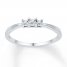 Diamond Promise Ring 1/20 ct tw Round-cut 10K White Gold