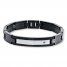 Men's ID Bracelet Diamond Accent Stainless Steel