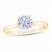 First Light Diamond Solitaire Engagement Ring 1 ct tw Round-cut 14K Yellow Gold
