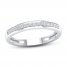 Diamond Wedding Band 1/10 ct tw Round-cut 10K White Gold