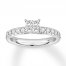 Diamond Engagement Ring 5/8 ct tw Princess/Round 14K White Gold