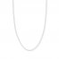 20" Singapore Chain 14K White Gold Appx. .85mm