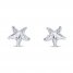 Starfish Earrings Sterling Silver