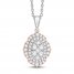 Neil Lane Diamond Necklace 1/2 ct tw Round-cut 14K Two-Tone Gold 19"