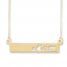 Mom Bar Necklace 10K Yellow Gold