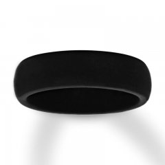 Black Silicone Women's Wedding Band