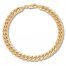 Men's Cuban Curb Chain Bracelet 14K Yellow Gold 8.5" Length