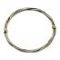Italian Twisted Glitter Bangle 14K Yellow Gold