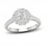 Diamond Engagement Ring 1-1/4 ct tw Round-cut 14K White Gold