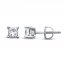 Certified Diamond Princess-cut Earrings 3/4 ct tw 14K Gold