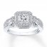 Diamond Engagement Ring 5/8 ct tw Round-cut 14K White Gold