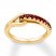 Love + Be Loved Lab-Created Ruby Ring 10K Yellow Gold