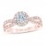 First Light Diamond Engagement Ring 7/8 ct tw Round-cut 14K Rose Gold