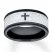 Men's Wedding Band Stainless Steel/Black Ion-Plating 9mm