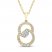 Encircled by Love Diamond Necklace 1/2 ct tw Round-cut 10K Yellow Gold 18"