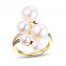 Le Vian Pearl Ring 1/3 ct tw Diamonds 14K Honey Gold