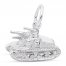 Military Tank Charm Sterling Silver