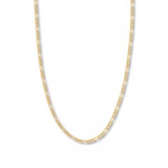 18" Figaro Chain Necklace 14K Yellow Gold Appx. 3.2mm