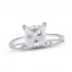 Lab-Created Diamonds by KAY Solitaire Ring 2 ct tw Princess-Cut 14K White Gold