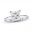 Lab-Created Diamonds by KAY Solitaire Ring 2 ct tw Princess-Cut 14K White Gold