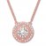 Emmy London Diamond Necklace 1/2 ct tw 10K Rose Gold