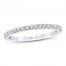 Diamond Wedding Band 1/5 ct tw Round-cut 14K White Gold