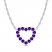 Amethyst Necklace Sterling Silver 18"