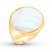 Mother-of-Pearl Ring Bronze/14K Yellow Gold-Plated