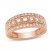 Diamond Anniversary Ring 1/2 ct tw Round-cut 10K Rose Gold