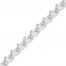 Heart Bracelet 1/5 ct tw Diamonds Sterling Silver