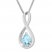 Aquamarine Necklace Sterling Silver