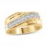 Men's Diamond Wedding Band 1 ct tw 14K Yellow Gold