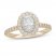 Neil Lane Diamond Engagement Ring 7/8 ct tw Oval/Round 14K Two-Tone Gold