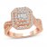 Multi-Diamond Engagement Ring 1 ct tw Baguette/Round-Cut 14K Rose Gold
