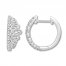 Emmy London Diamond Hoop Earrings 1/5 ct tw Sterling Silver